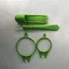 Dinnerware Sets Creative Can Fork Home Kitchen Portable Storage Silicone Handle Metal Head Supplies