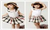 Girls Dress Summer Valentine039s Day Round neck tie Top Aline Princess skirts Baby Girl Dresses Kids Designer Clothes3933645