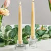 3pcs Candelas de vidrio nórdico European Candles Topeadores Tabla de velas Soporte de velas Smalltealight Decoración del hogar