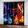 2023 3D Print Video Game Shading Blackout Curtain for Kids Bedroom Living Room Decor Window Drapes Home Textiles