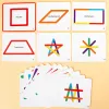 Wooden Diy Ice Cream Sticcle Puzzle Children's Rainbow Stick Think Puzzle Challenge Games Kids Montessori Educational Toy