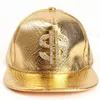 Berets Faux Leather Baseball Hat Crocodile Skin Texture Rhinestone Decor Cap With Cash Sign Buckle Hop Street For Outdoor