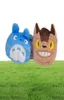 مجموعة من 6pcs جارتي Totoro Mini Plush Pendants Toys Totoro Cat Bus Kurosuke Beans ممتلئة Plush6603457