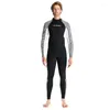 Menas de banho feminina 3 mm de mergulho Men's Men's Warm de peça longa de mangas longa espessada Snorkeling e surf de natação de inverno