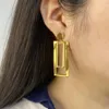 Bengelen oorbellen zonnige sieraden roestvrijstalen geometrie hangende oorbel voor vrouwen bungelende oor druppel mode elegante eenvoudige feestdag