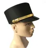 BERETS Lightweight Doorman El Waiter Hat Security Guard per le esibizioni del festival di Natale per adolescenti F0T5