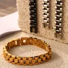 Bracelets de liaison chic sans bracelet en acier inoxydable rouillé pour les femmes de chaîne cubaine bande de bracelet de haute qualité bijoux de haute qualité en gros en gros