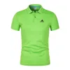 Herren Polos 2024 Drucken 35% Baumwollpolo -Hemd für lässige, feste Farben Slim Fit Summer Mode Brand Clothing