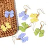 Boucles d'oreilles en peluche louleur 2024 bijoux coloré coloré coréen sweet bownot pour les femmes bow fashion gift cadeau en gros