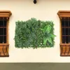 Decoratieve bloemen gesimuleerde groene muur buiten decor groene panelen plastic kunstmatige heg