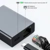 Karten 1000 Mbit / s USB Typec an RJ45 LAN Ethernet -Adapter PD60W Schnellladungsnetzwerkkarte WiFi -Adapter für iOS PC MacBook Windows Laptop