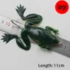 4,5 g / 6 cm Type de grenouille Topwater Lure Silicone Thunder Fishing Lure Double Bât Soft Bait Artificiel Boller pour la pêche