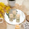 Titulares de vela de 10 polegadas de acrílico Candlestick para decoração de casa Centro de peças de mesa de Natal Decoração