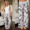 Kvinnors byxor capris stor plus size palazzo joggers kvinnliga byxor kvinnliga sportbyxor för kvinnliga byxor bred benbyxor hög midja svettbyxor baggy 1 T240415