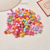Mini Floral Rainbow Hyunya Clipe de cabelo colorido Childrens Clip Candy Candy Bean Clip Baby Butterfly Headwear