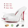 Projektant czerwony czerwony sandały wysokie obcasy Toe spiczasta sukienka sandałowa damska 6 cm 8 cm 10 cm 12 cm 14 cm platforma luksusowa highheel peep-toes seksowne dhagtes obcasy