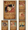 515x36cm Ev Dekor Duvar Çıkartmaları Vintage Paper One Piece Aranan Posterler Anime Posterleri Luffy Chopper Wanted5226182