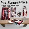 Keychains Ny Anime Vtuber Vox Akuma Picture Album Luxiem Cartoon Figure Photobook Keychain Acrylic Stand Cosplay Gift