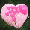 Kudde Big Love Rose Pink Valentine's Day Heart-Shaped Heart for Friend Lover Mother Gifts