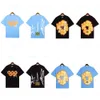Kapok Designer Shirts Shorts Mens T-shirt Summer Summer Casual and Breathable Tops Cotton Flower Letter Character All Series Denim Teers Tshirt for Men Women