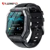 Смотрите Lemfo Sports Watches 350MAH Smart Watch Men Bluetooth Call Fitness Smart Wwatch 2023 для Android IOS Phone 1,85 дюйма 240*280 HD