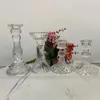 Cancellaio di vetro in cristallo chiaro vintage Candelosi per San Valentino Cena a lume di candele