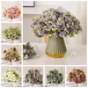 Decorative Flowers Handmade Simulated Peony Bouquet Fake Flower Flexible Artificial Floral Art Arrangement Valentine's Day