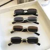 Sunglasses Vintage Black Square Women Small Rectangle Sun Glasses Men Female Gradient Clear Mirror