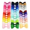 40 couleurs 275 pouces Barrettes colorées avec bébé filles arcs de ruban boutique arc à la coupe populaire accessoires à cheveux Z52165568073