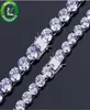 Hip Hop Jewelry Diamond Tennis Armband Iced Out Chains Mens Armband Luxury Designer Bangle Love Wedding Presents 1row 10mm Bredd 25861315
