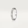 Small Model Slim Love Wedding Band Ring for Women Men 316L Titanium Steel Full CZ Paved Designer Jewelry Aneis Anel Bague Femme Cl288g