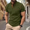 Polos pour hommes Summer européen et polo à manches courtes américaines pour le haut du commerce extérieur