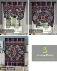 Flower Indian Bohemia Window Curtain for Living Room Home Decor Roman Curtain Kitchen Tie-up Curtains Adjustable Drapes