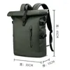 Backpack Fashion Roll Top Unisex Waterproof Computer Expandable Leisure Bag Large Capacity Student Bags Adjustable