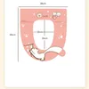 Kış Sıcak Tuvalet Koltuk Kapağı Mat Saplamalı Yumuşak Yumuşak Mat Tuvalet Banyo Pad O-şekilli Tuvalet Koltuğu Bide Yıkanabilir