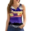 Women's T Shirts Womens Tank Top V Neck Basic Hawaii Casual Flowy Summer Sleeveless Deep Side Cut Tops For Women Camisetas