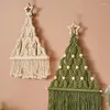 Tapisseries 2024 Boho Christmas Decor Wall Art Macrame de Noël suspendus Chrismas Tree FD39743624