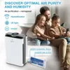 PH950 Air Purifier and Humidifier Combo for Large Rooms up to 4200 Sq Ft - 8 Stage Purification with True HEPA 13 Filter, UV Light, Ionizer, Smart Auto Mode