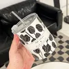 Canecas 300 ml de aço inoxidável caneca de palha criativa estilo de palha portátil xícara de água gelo de café da manhã americano suco de leite