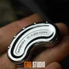 Dekompresyon Toy Gao Studio Metal Kaju Fidget Slider Mekanik Magnetik Olmayan EDC Oyuncak Dekompresyon Oyuncak Parmak Spinner Haptik Push Slider 240412