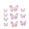 Party Supplies Celebrity Paper Butterfly Cake Decoration Creative Baking Golden Stamping Card Insertion Birthday