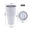 Mugs Large Capacity Stainless Steel Insulated Vacuum Metal Tumbler Travel Regular 900ml 30oz Water