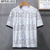 Męskie koszule T Summer Men List Tshirt z krótkim rękawem Patchwork plus rozmiar 10xl 11xl Mferlier Hip Hop Tees Tops