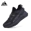 Fitness Shoes HIKEUP Men Hiking Outdoor Sport Wear-Resistant Climbing Rubber Sole Trekking Sneaker Women Sports