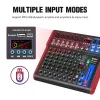 Mixer Debra Pro 8 Channel Mixer Audio Interface for Dj Mixing Console Controller Karaoke Recording Studio with 99 Dsp Digital Effects
