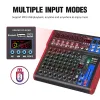 Mixer Debra Pro 8 Channel Mixer Audio Interface para DJ Mixing Console Controller Karaoke Recording Studio com 99 DSP Efeitos digitais