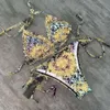 Bikini femminile Bikini Bikini Bikini Swimwear Swimsuit costume da bagno costose costume da bagno in poliestere Lettera di vacanza a metà vita Scarica spiaggia scrunch sexy costumi da bagno in bikinis sexy