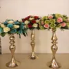 centrotavola decorazione del matrimonio supporto per candele in metallo vaso di fiori oro CONDLEST CONDLESTICH ALTA FLOORE STAND3118