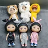 Mui Chan BJD Doll Cloth Meow Meow Cat Yellow Duck Brown Tiger Suit Doll Accessories Clothes DIY Handmade