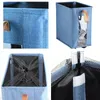 Laundry Bags Collapsible Basket Dirty Clothes Hamper On Wheels Foldable Storage Bin With Windows Sundries Toy Sorter Bathroom